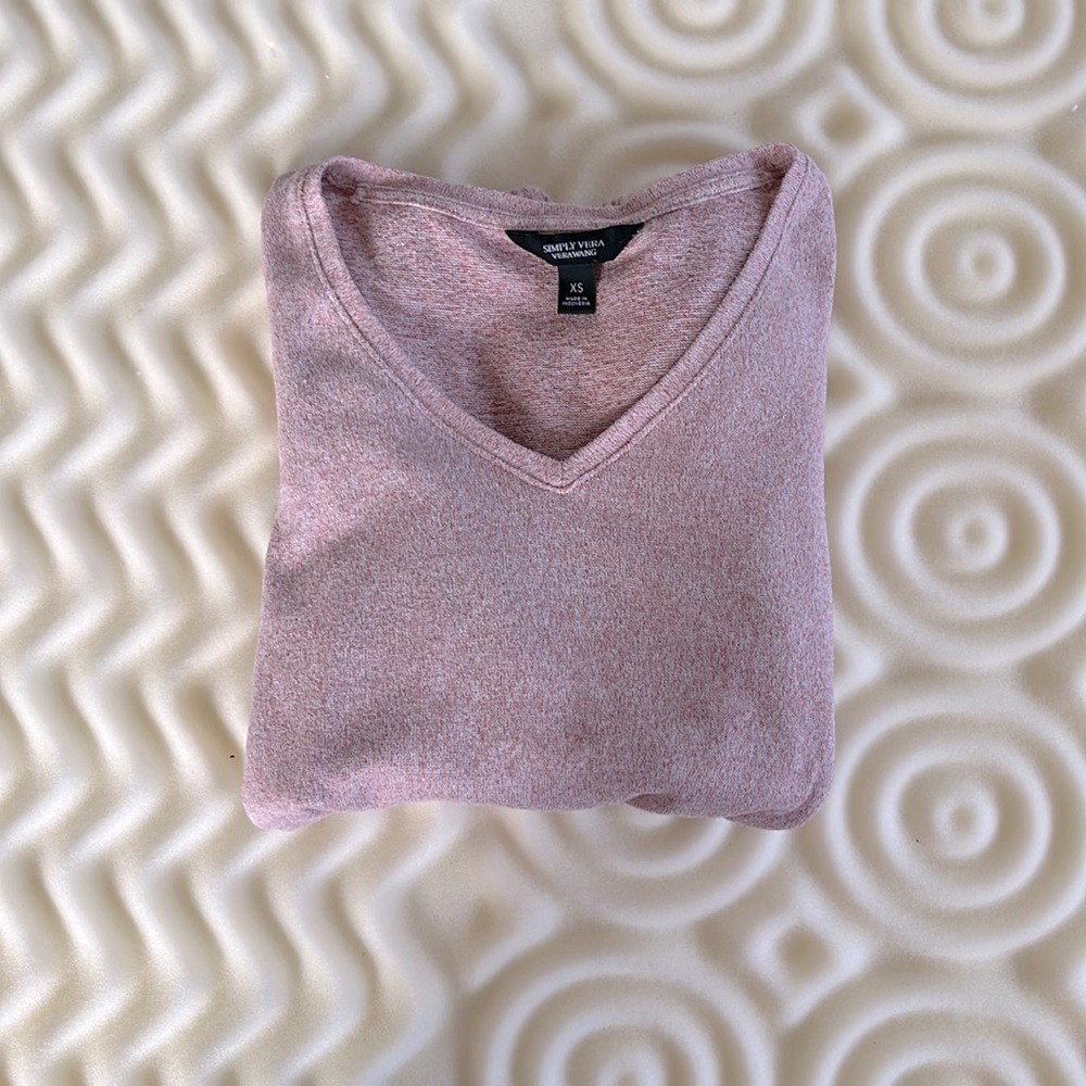 Light Pink Vera Wang Long Sleeve